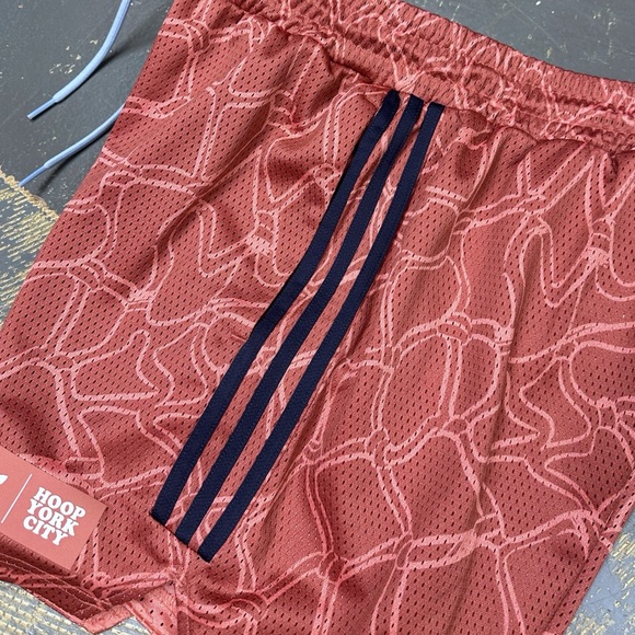 Adidas Hoop York City Basketball Shorts Medium IP6899 Pink  HYC 3 - Picture 6 of 12